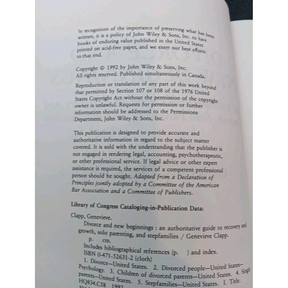 Divorce and New Beginnings: An Authoritative Guide to Recovery and Growth...1992